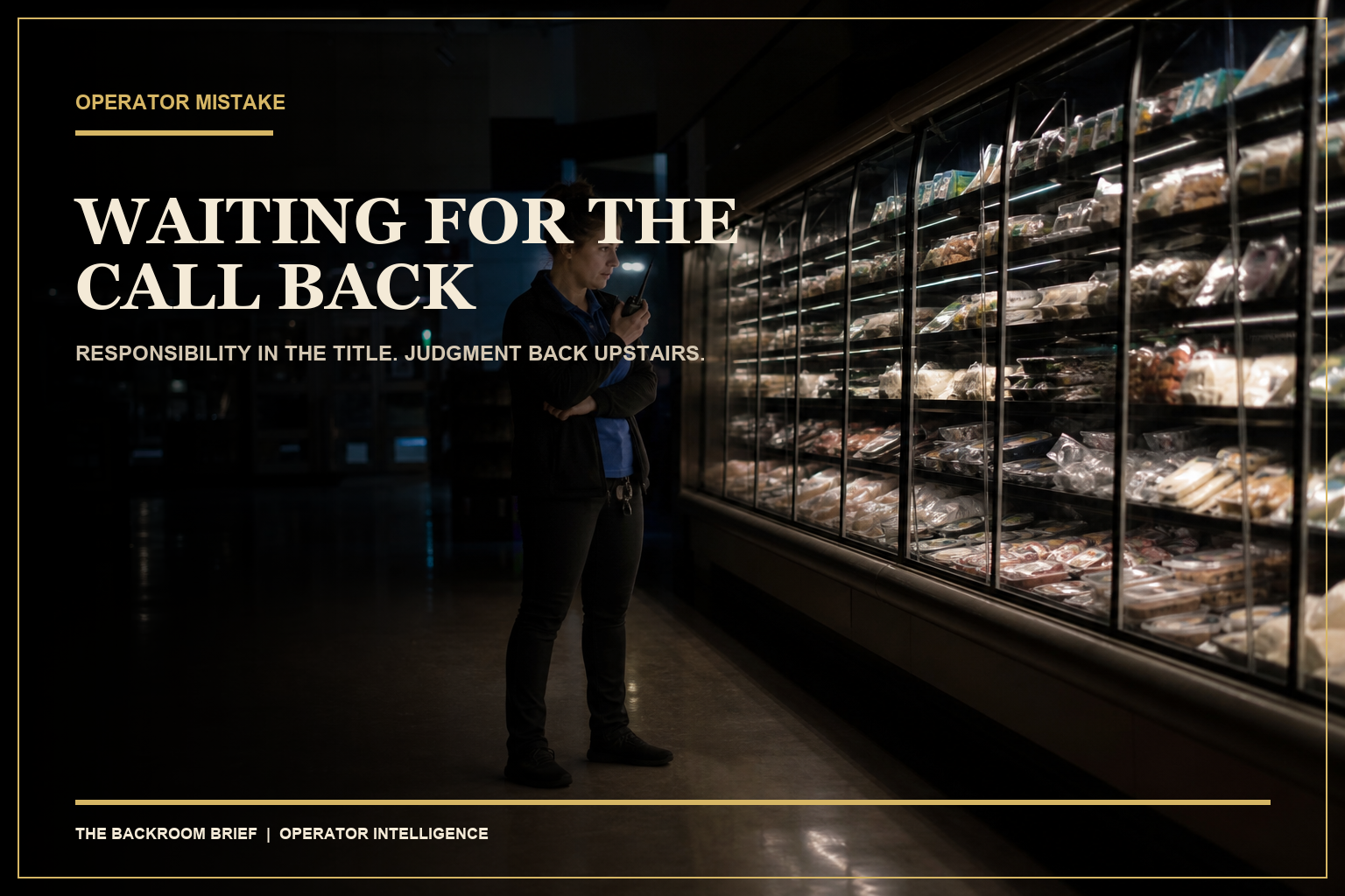 Operator Mistake